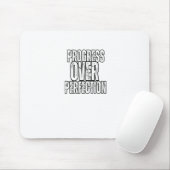 Tapis De Souris Autocollant Progrès Plutôt que Perfection  (Avec souris)
