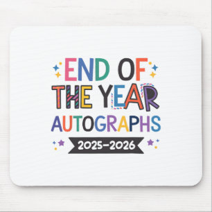 Tapis De Souris Autographes de fin d'année 2025-2026 Dernier jour