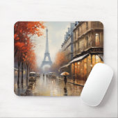 Tapis De Souris Automne à Paris France (Avec souris)