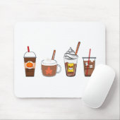 Tapis De Souris automne café citrouille épice automne (Avec souris)