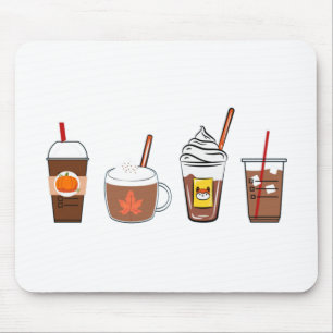 Tapis De Souris automne café citrouille épice automne