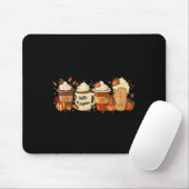 Tapis De Souris Automne Café Citrouille Épice Latte Boissons Autom (Avec souris)
