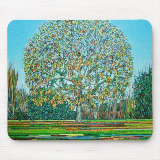 Tapis De Souris Automne d'arbre d'arc (Devant)