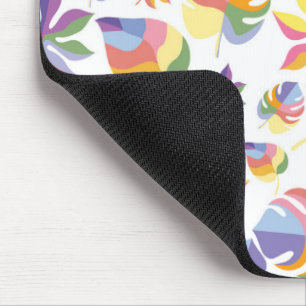 Tapis De Souris Automne D'Été Indien Avec Feuilles Colorés