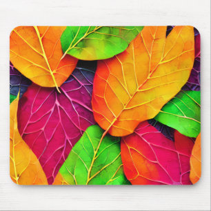 Tapis De Souris Automne Feuilles Motif