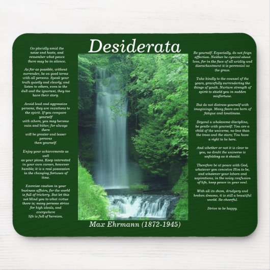 Tapis De Souris Automne Mousepad de l'eau de DESIDERATA (Devant)