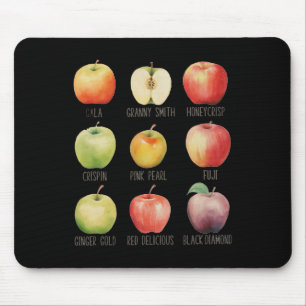 Tapis De Souris Automne Pomme cueillir Apple Orchard Boho Farm Fes