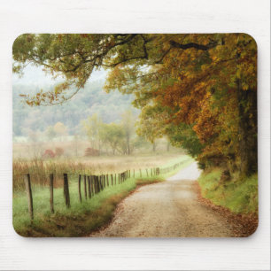 Tapis De Souris Automne sur une route de campagne