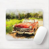 Tapis De Souris Automobile vintage (Avec souris)