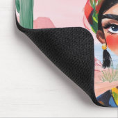 Tapis De Souris Autonomisation en fleurs : Monogramme personnalisé (Coin)