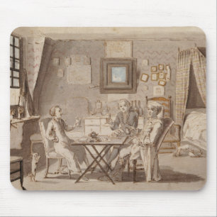 Tapis De Souris Autoportrait avec deux jeunes hommes (stylo et