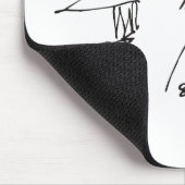 Tapis De Souris Autoportrait de Kurt Vonnegut (Coin)