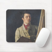 Tapis De Souris Autoportrait, se reposant à côté d'un chevalet, (Avec souris)