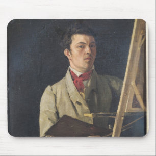Tapis De Souris Autoportrait, se reposant à côté d'un chevalet,