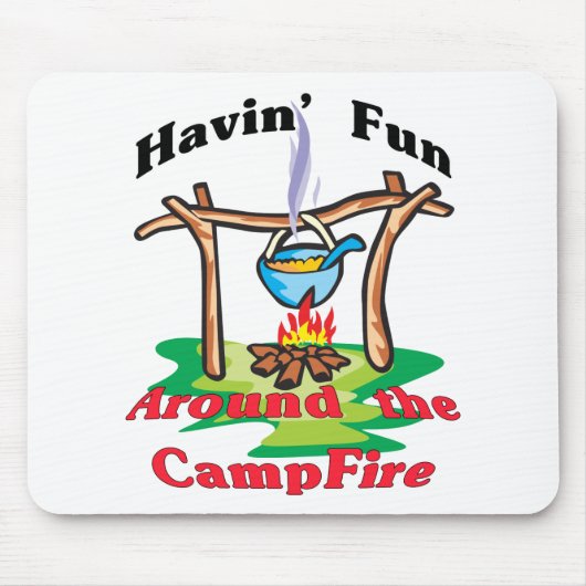 Tapis De Souris Autour du feu de camp (Devant)