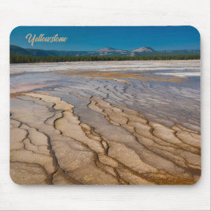 Tapis De Souris Autour du Grand Prismatic Spring Yellowstone
