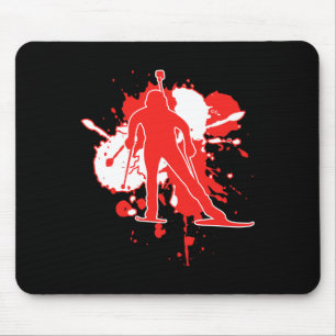Tapis De Souris Autriche Drapeau Biathlonist - Biathlon autrichien