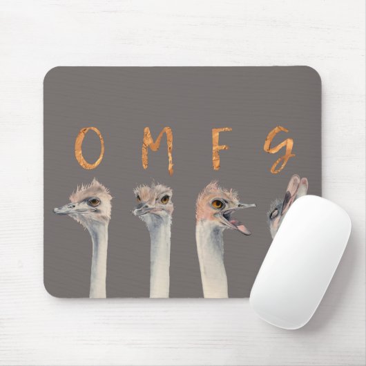 Tapis De Souris Autruches d'OMFG (Avec souris)