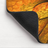 Tapis De Souris Autumn Feeling, Modern Abstract Fractal Flower (Coin)