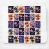 Tapis De Souris Autumn Leaves Rustic Patchwork (Devant)