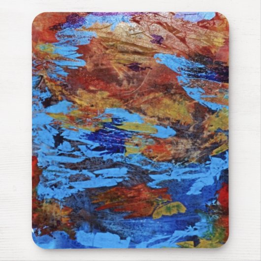 Tapis De Souris "Autumn Streams" Conception abstraite Mousepad (Devant)