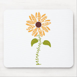Tapis De Souris Auxiliaire de vie scolaire Para Tournesol Enseigna