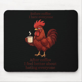 Tapis De Souris Avant Café Après Café Drôle S Humour Hommes