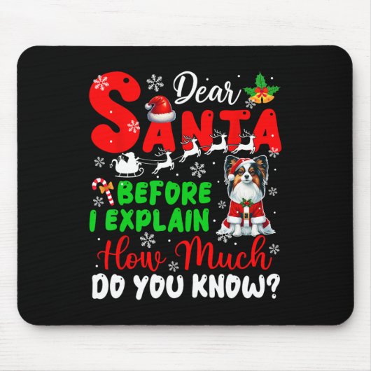 Tapis De Souris Avant D'Expliquer Combien Vous Connaissez Xmas Pap (Devant)