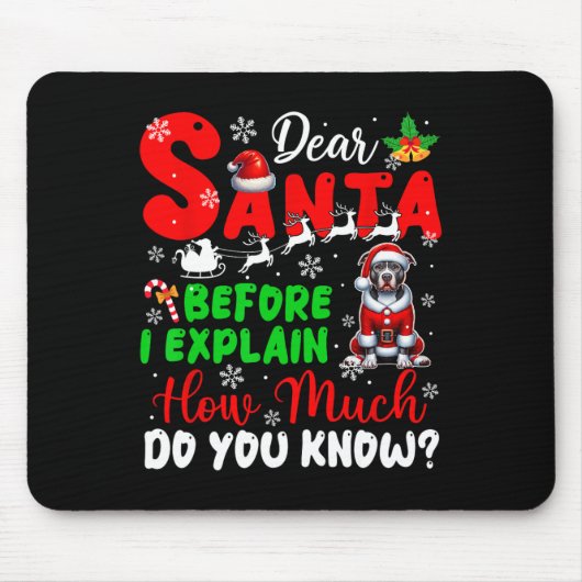 Tapis De Souris Avant D'Expliquer Combien Vous Connaissez Xmas Pit (Devant)