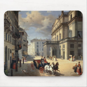 Tapis De Souris Avant du théâtre de La Scala, 1852