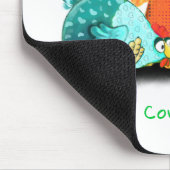 Tapis de souris avec des poules drôles (Coin)