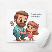 Tapis de souris avec dévouement papa (Avec souris)
