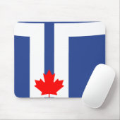 Tapis de souris avec drapeau de Toronto, Canada (Avec souris)