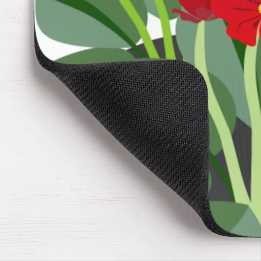 tapis de souris avec fleurs (Coin)