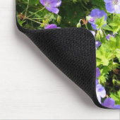 tapis de souris avec fleurs bleues (Coin)