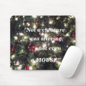 Tapis de souris avec humour de Noël. (Avec souris)
