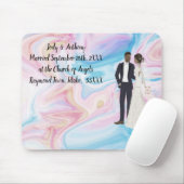 Tapis de souris avec informations de mariage (Avec souris)