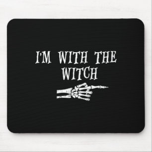 Tapis De Souris avec la sorcière Funny Halloween et tenue