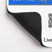 Tapis de souris avec le code de QR pour le (Coin)
