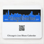 Tapis de souris avec le code de QR pour le (Devant)