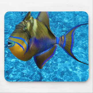 Tapis de souris avec motif eaux bleues