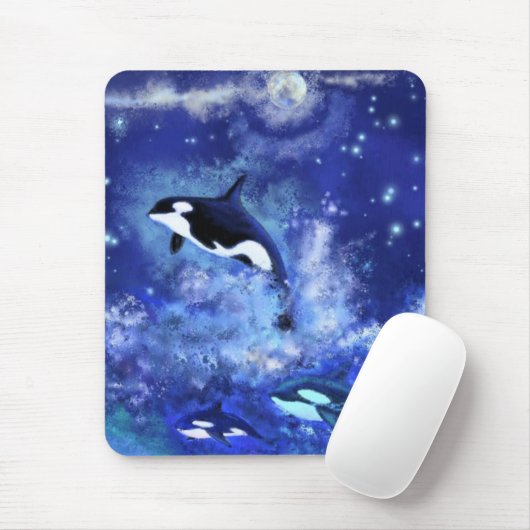 Tapis de souris avec orques (Avec souris)