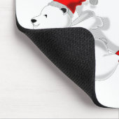 Tapis de souris avec ours de Noël (Coin)