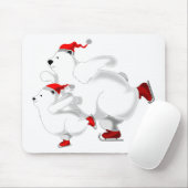 Tapis de souris avec ours de Noël (Avec souris)