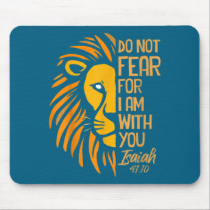 Tapis De Souris Avec Pas De Peur Suis Lion Chrétien