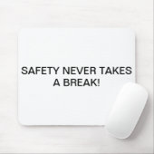 TAPIS DE SOURIS AVEC SAFETY-SLOGAN. MARQUÉ (Avec souris)