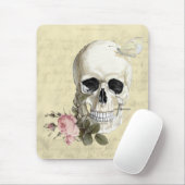 Tapis De Souris Avec un rose entre mes dents (Avec souris)