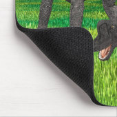 Tapis De Souris Aventure de dinosaure à long cou dans la jungle (Coin)
