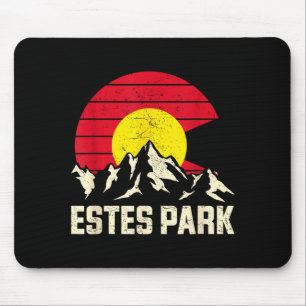 Tapis De Souris aventure en montagne d'Estes park drapeau de l'Éta