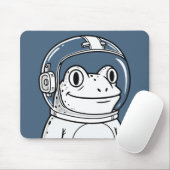 Tapis De Souris Aventure spatiale de la grenouille astronaute mign (Avec souris)